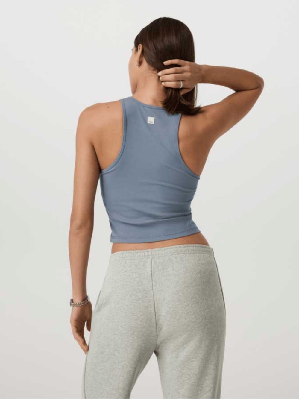 Vuori Pose Plyo Tank in Blue Slate, Size L - Picture 2 of 8